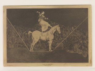 Une reine du cirque, Francisco De Goya, 1815