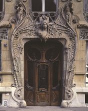 Porte du 29 avenue Rapp, Paris 7e, Jules Lavirotte, 1901